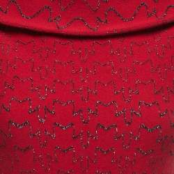Alaia Red Wool Knit Rome Mini Dress M