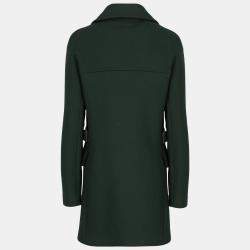 Pre Owned Alaia  Women's Wool Coat - Green - M