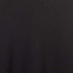 Pre Owned Alaia Black Knit Cut-Out Detail Sleeveless Flared Dress M