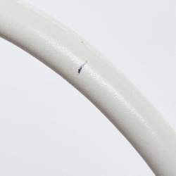 Pre Owned Alaia White Laser Cut Leather Edition 1992 Corset Bag