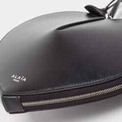 Pre Owned Alaia Black Leather Le Coeur Crossbody bag