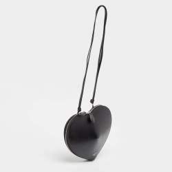 Pre Owned Alaia Black Leather Le Coeur Crossbody bag