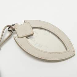 Alaia Beige Lasercut Leather Rose Marie Bucket Bag