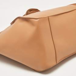 Pre Owned Alaia Brown Vienne Laser Cut Leather Large Lili Tote