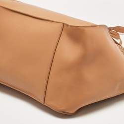 Pre Owned Alaia Brown Vienne Laser Cut Leather Large Lili Tote