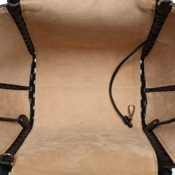 Alaia Black Leather Le Hinge Tote