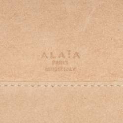Alaia Black Leather Le Hinge Tote