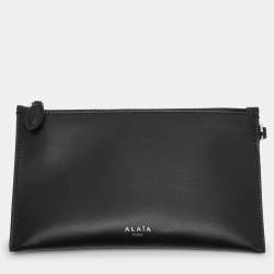 Alaia Black Leather Le Hinge Tote