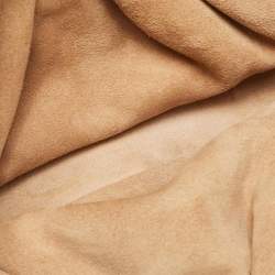 Pre Owned Alaia Beige Lasercut Leather Samia Crossbody Bag