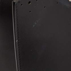 Pre Owned Alaia Black Leather Scalloped Tote