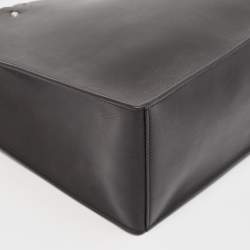 Pre Owned Alaia Black Leather Scalloped Tote