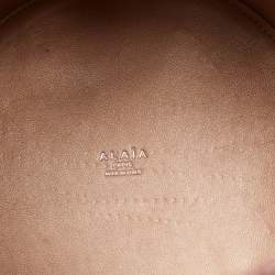 Pre Owned Alaia Brick Red Leather Rose Marie Bucket Bag