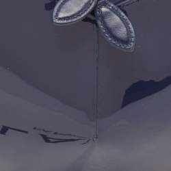 Pre Owned Alaia Blue Patent Leather Le Coeur Shoulder Bag