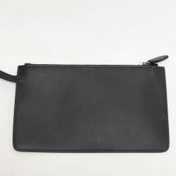 Alaia Black Leather Eyelet Tote