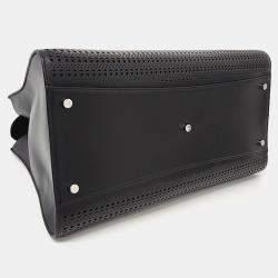 Alaia Black Leather Cidi Tote Bag