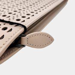 Pre Owned Alaia Beige Leather Clutch