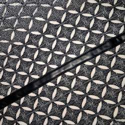 Pre Owned Alaia Black White Fabric Knit Tote Bag