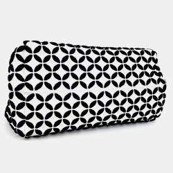 Pre Owned Alaia Black White Fabric Knit Tote Bag