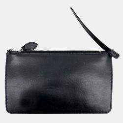 Pre Owned Alaia Black White Fabric Knit Tote Bag