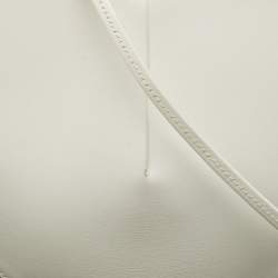 Pre Owned Alaia White Leather Le Coeur Crossbody Bag