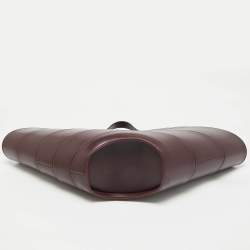 Pre Owned Alaia Burgundy Leather Large Khaima Tote