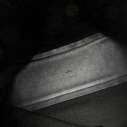 Pre Owned Alaïa Black/White Checkered Logo Jacquard Knit Fabric Large Tote