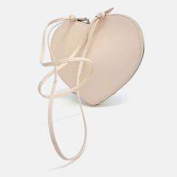 Pre Owned Alaia Beige Leather Heart Bag