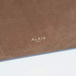 Pre Owned Alaia Brown Suede Le Tekel bag