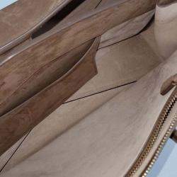 Pre Owned Alaia Brown Suede Le Tekel bag