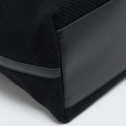 مملوكة مسبقًا حقيبة يد توتس علايا قماش أسود محبوك بشعار