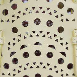 Pre Owned Alaia Yellow Leather Laser Cut Mina Bag