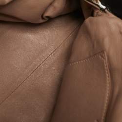 مملوكة مسبقًا Alaia Brown Leopard Print Calf Hair Frame Pouch