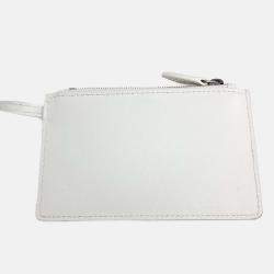 Pre Owned حقيبة علايا Mina جلد قصة ليزر بيضاء