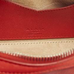 Pre Owned حقيبة كتف عُليّة لو تيكل جلد حمراء صغيرة