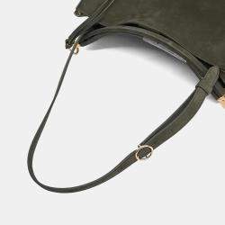 Pre Owned Alaia Green Leather Le Click Medium