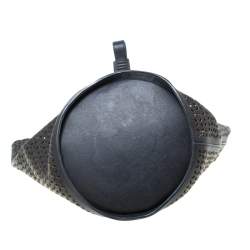 Pre Owned  Alaia Black Leather Rose Marie Bucket Bag