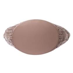 Pre Owned Alaia Pink Leather Laser Cut Mina Shopper Tote