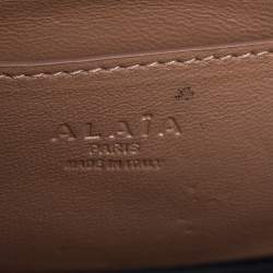 Pre Owned Alaia Black Leather Studded Clutch