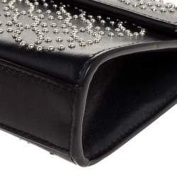 Pre Owned Alaia Black Leather Studded Clutch