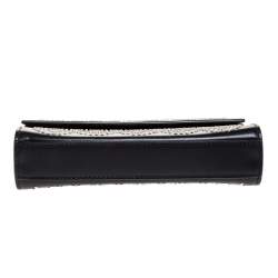 Pre Owned Alaia Black Leather Studded Clutch