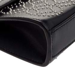 Pre Owned Alaia Black Leather Studded Clutch