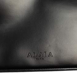 Pre Owned Alaia Black Leather Zip Slim Pouch