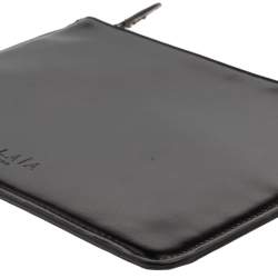 Pre Owned Alaia Black Leather Zip Slim Pouch