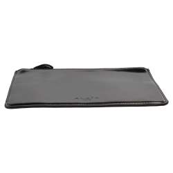 Pre Owned Alaia Black Leather Zip Slim Pouch