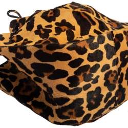 Pre Owned  Alaia Brown/Beige Calf Hair Rose Marie Bucket Bag