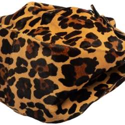 Pre Owned  Alaia Brown/Beige Calf Hair Rose Marie Bucket Bag