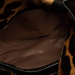 Pre Owned  Alaia Brown/Beige Calf Hair Rose Marie Bucket Bag