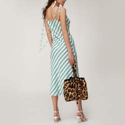 Pre Owned  Alaia Brown/Beige Calf Hair Rose Marie Bucket Bag