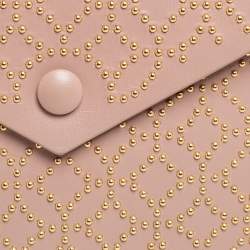 Pre Owned Alaia Pink Studded Leather Studded Envelope Clutch