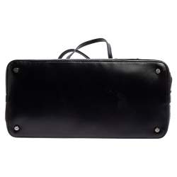 Pre Owned Alaia Black Leather Laser Cut Mina Tote